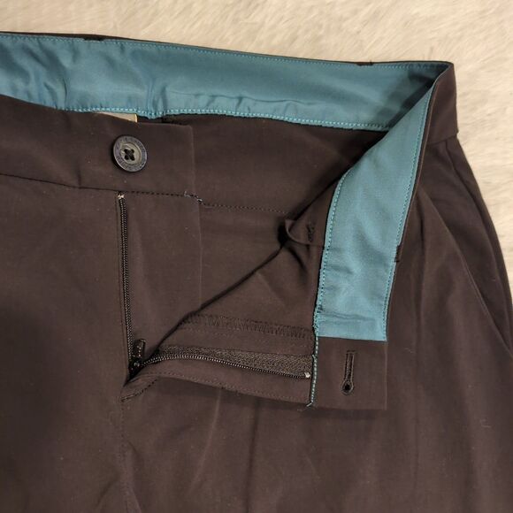 Eddie Bauer Travex Ankle Pants Womens 8‎ Black Nylon Stretch Pocket Outdoor Hike - Picture 4 of 14